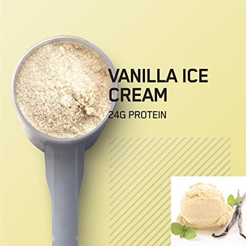 Optimum Nutrition Gold Standard 100% Whey Protein Powder, Vanilla Ice Cream, 5 Pound