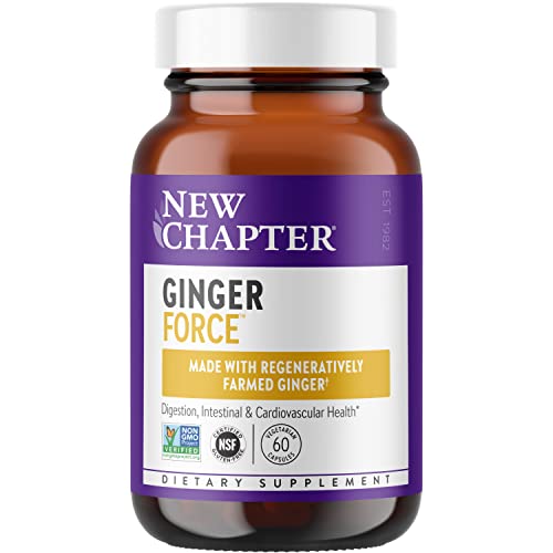 New Chapter Ginger Supplement Force with Supercritical Organic + Non-GMO Ingredients Vegetarian Capsules, 60 Count