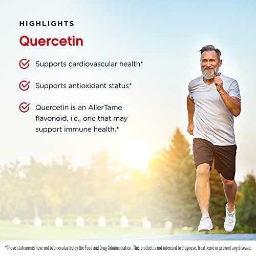 Jarrow Formulas Quercetin 500 mg - 100 Veggie Caps, Pack of 2 - Supports Antioxidant Status, Cardiovascular Health & Immune Health - 200 Total Servings